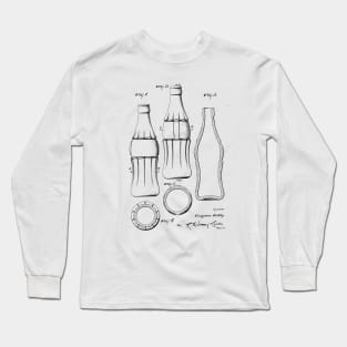 Coke Bottle VINTAGE PATENT DRAWING Long Sleeve T-Shirt